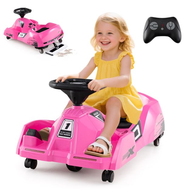 Go Kart per bambini per la pulizia, carrello per pulizia retrattile, carrello per pulizia portatile con luci fredde, mini go kart per 3
