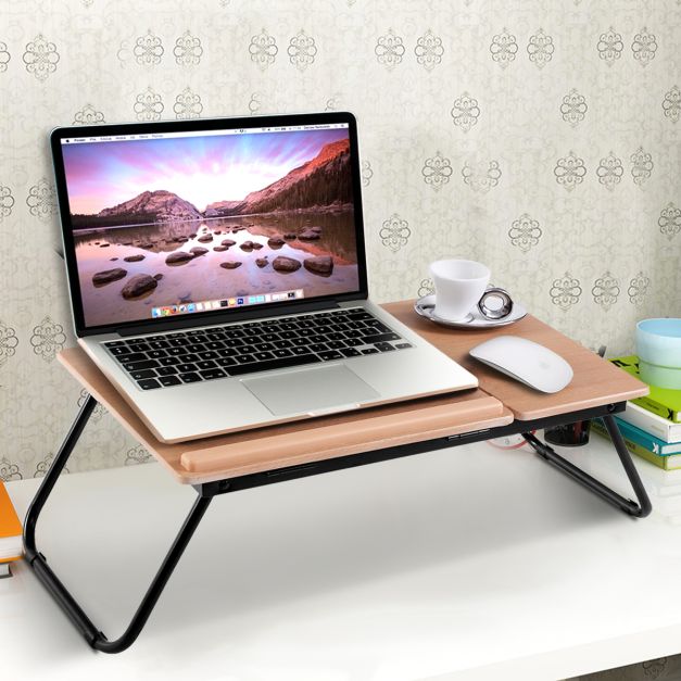 CHICIRIS Tavolino Pieghevole Da Letto: Scrivania Portatile Per Laptop, Colazione O Ufficio - 3