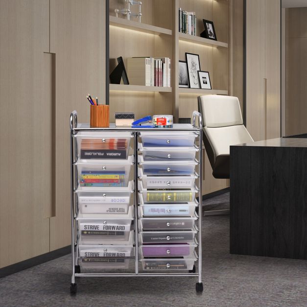 DWVO Cassettiera 5 Cassetti In Tessuto – Grigio Scuro, Con Piano In Legno E Struttura In Acciaio, Per Camera Da Letto E Soggiorno