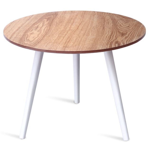 Tavolino laterale da caffè in legno Tavolino da divano salotto soggiorno in  MDF 56x42cm - Costway