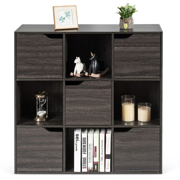 Sacyic Contenitori Portaoggetti Cubo In Lino Con Maniglie – Set Da 4, Pieghevoli, 39,9x30x20,8 Cm, Per Armadio E Scaffali - 3