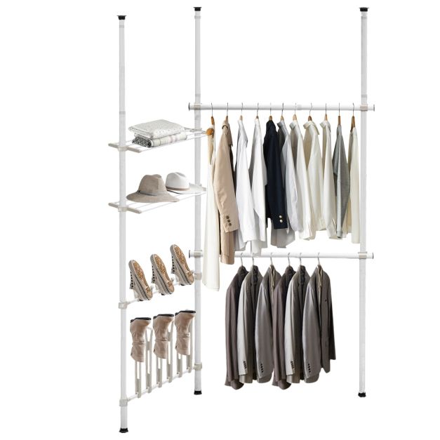 Guardaroba in tessuto armadio 145 x 75 x 45 cm appendiabiti organizzatore in Italia | casa