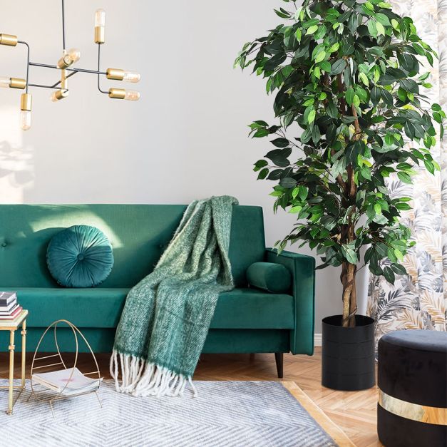 Albero di Ficus artificiale in plastica finta sempreverde - Cina Albero artificiale e albero artificiale del fico prezzo