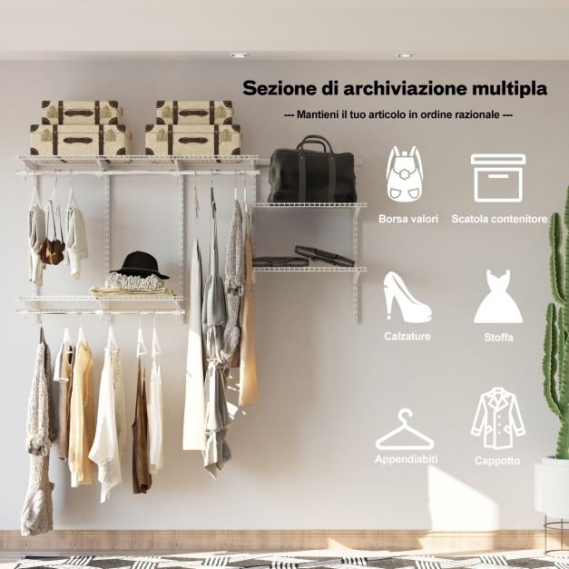 LIANTRAL Set di 4 organizer per mensole da cucina