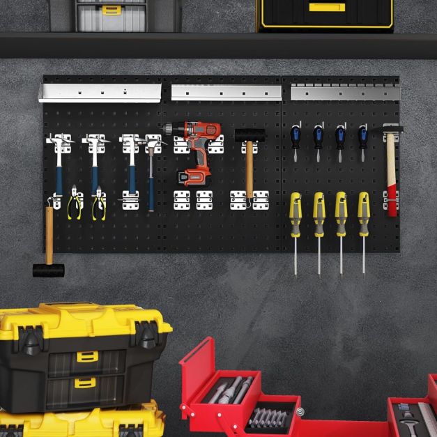 Supporto da parete per utensili elettrici, capacità di 190,5 kg, 4