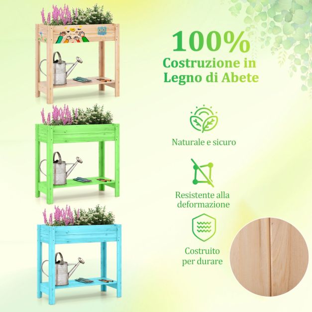 IBUYKE 2 Livelli Supporto per Piante da Interno, 76cm Alto Porta
