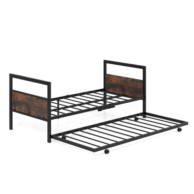 EVERGREENWEB Rete Letto Singolo 75x180 ORTOPEDICA H 35 cm a Doghe in Legno + Kit 2 Doghe Ricambio GRATIS con 4 Piedi Smontabili, Struttura in Ferro Rinforzata, Base da Incasso per Letti