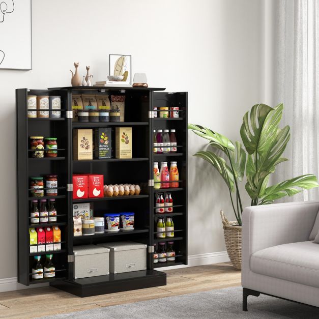 Credenza 2 Ante 140 Cm - Con 2 Cassetti E 2 Ante In Vetro Contemporanea Con Decoro Oro Bianco 88764701