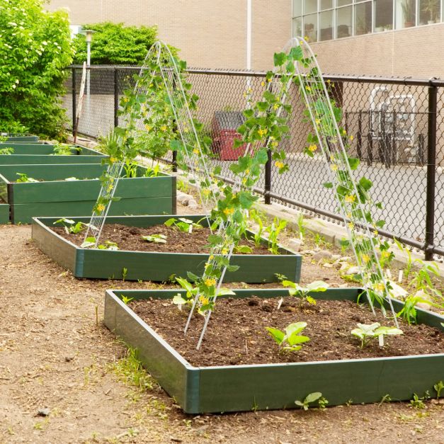 DEDEMCO 3 tralicci da giardino in ferro per piante in vaso, traliccio da giardino da 40,5 cm per piante rampicanti, supporto per vasi per piante