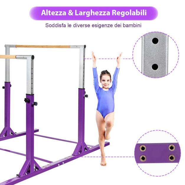 ZYNERY Set Impugnature Ginnastica Per Bambini: 2 Paia Di Paramanicon E 2 Polsiere, Per Fitness E Sollevamento Pesi (Taglia S)