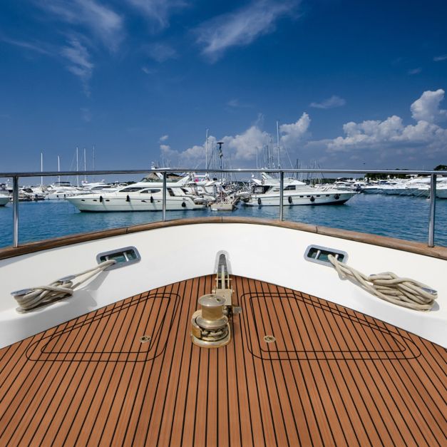 HXBYX Rivestimento per Pavimento in Schiuma EVA per Barche con Supporto Autoadesivo 3M DIY Decking Marino Foglio in Materiale Faux Teak, Tappetini Antiscivolo per Kayak, Yacht, Piscina, RV 240X112cm