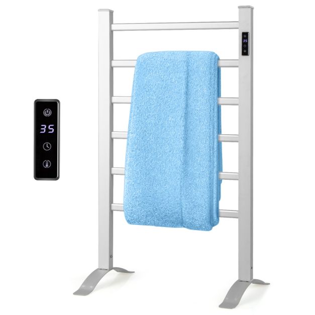 Portasciugamani Da Termosifone 50 Cm – Scaldasalviette Appendere Senza Viti, In ABS E Acciaio Inox, Robusto E Salvaspazio, Ideale Per Bagno