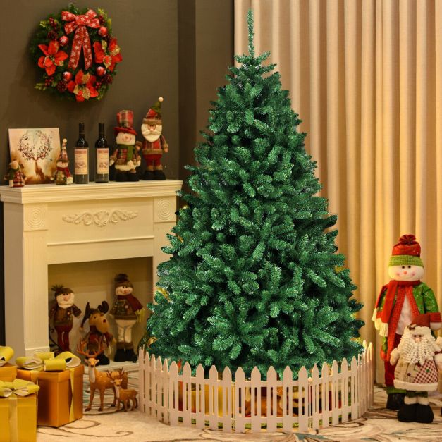 LEADZM Albero Di Natale Artificiale 180 Cm: Verde, 650 Rami, Base In Metallo, Perfetto Per Casa E Ufficio - 3
