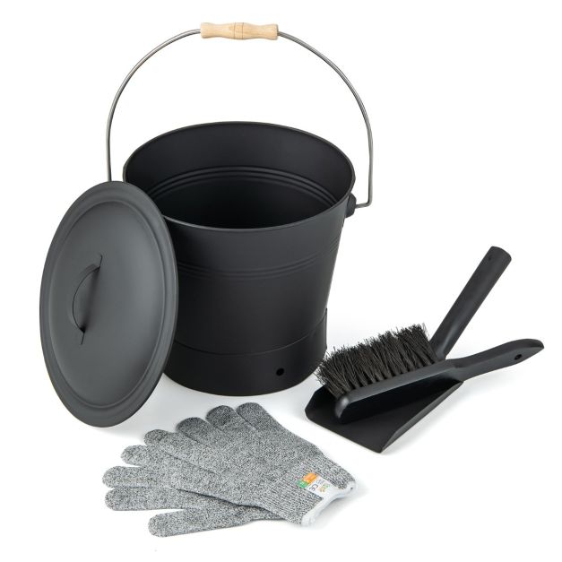 Set secchio con paletta per raccolta cenere 21 lt