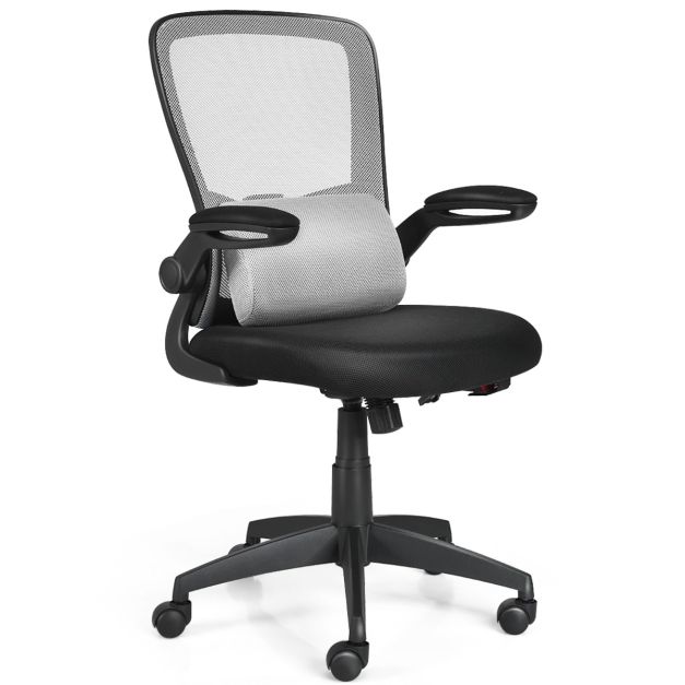 Sedia Da Ufficio Ergonomica In Rete Con Supporto Lombare Regolabile E Braccioli Ribaltabili – Fino A 136 Kg - 3