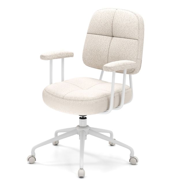 Sedia Ufficio Ergonomica SK9 - Bianca, Con Telaio Integrale, Braccioli 3D, Poggiatesta Regolabile E Schienale A S