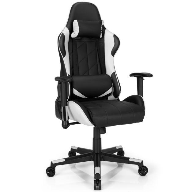 Sedia Ergonomica Da Ufficio Con Schienale Alto, Poggiatesta Regolabile, Braccioli Ribaltabili, Supporto Lombare, Nero, Fino A 136 Kg - 3