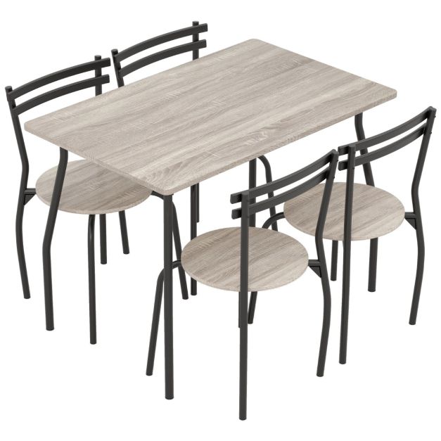 Set tavolo da colazione con struttura in metallo per cucina Sala da pranzo  Set tavolo da