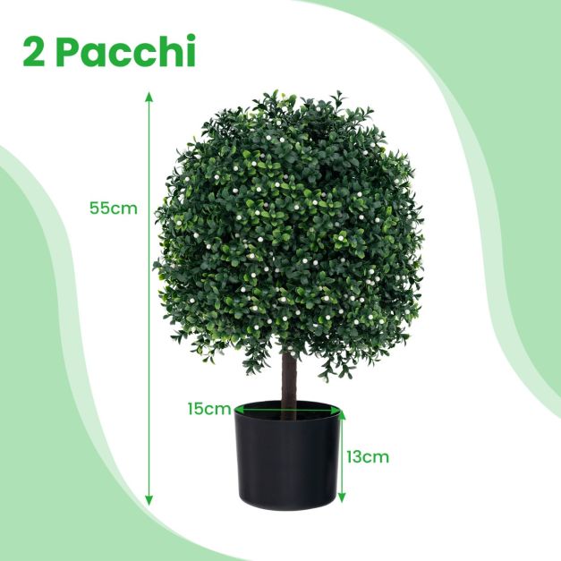 8 pacchi fiori artificiali artificiali arbusti da esterno piante resistenti ai raggi UV plastica finta verde per piante pendenti da interno giardino portico finestra scatola casa matrimonio fattoria d