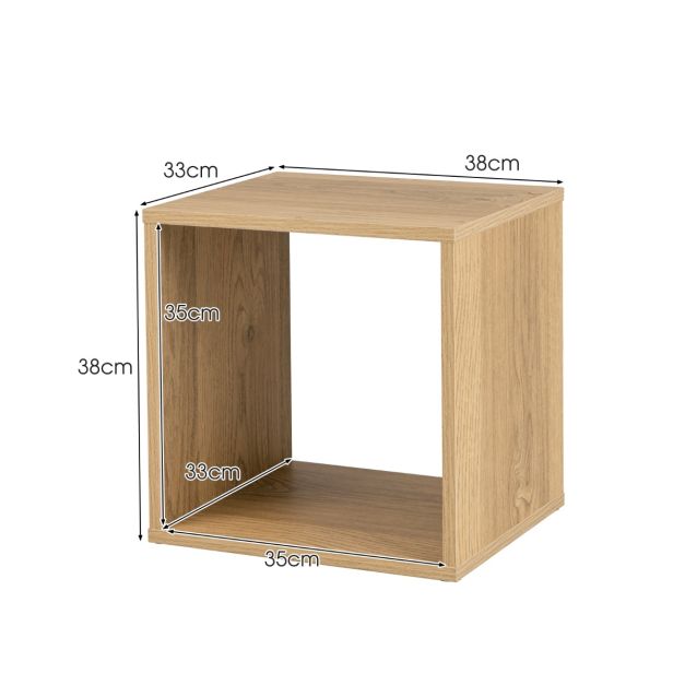 Furniture Limited - Organizzatore Portaoggetti con 6 Cubi Nero in