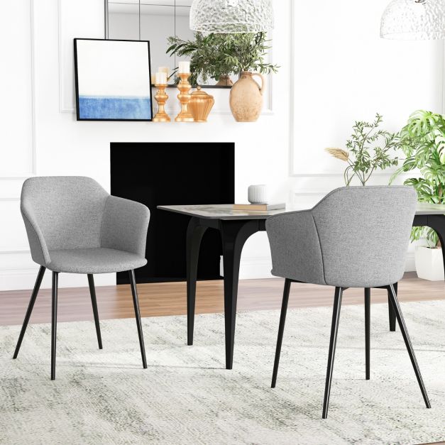 Goeurvant Sedie Sala da Pranzo Set da 2 Sedie Poliestere Sala da Pranzo