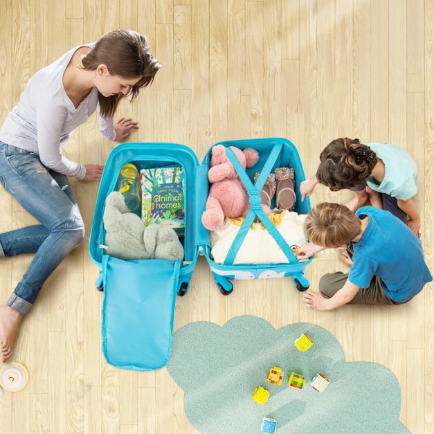 8 Coperture Per Ruote Bagagli In Silicone Blu | Proteggi Le Ruote E Riduci Il Rumore | Decorazioni Antigraffio Per Valigie | Facili Da Installare - 2