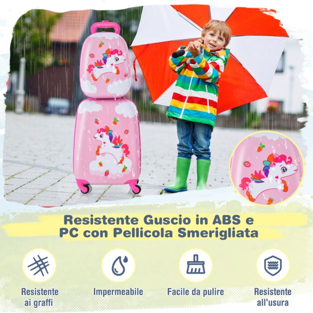 Set 3 Valigie Carrello Cabina – Guscio Rigido ABS, 4 Ruote Doppie, 21″ 24″ 28″, Nero
