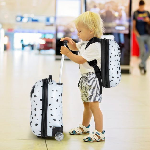 Set di bagagli a mano con ruote per ragazzi e ragazze, Set di valigie  rotanti portatili e leggeri da viaggio 8 Colori - Costway