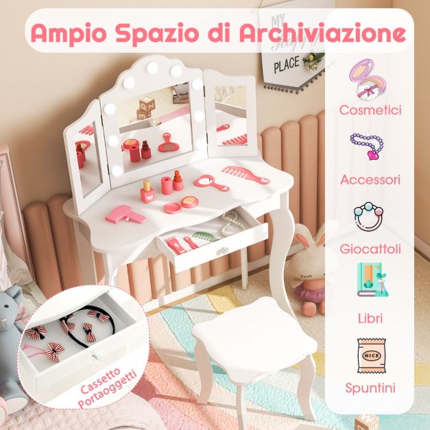 Set da tavolo 5D fai-da-te con diamanti, con motivo lupo, decorazione
