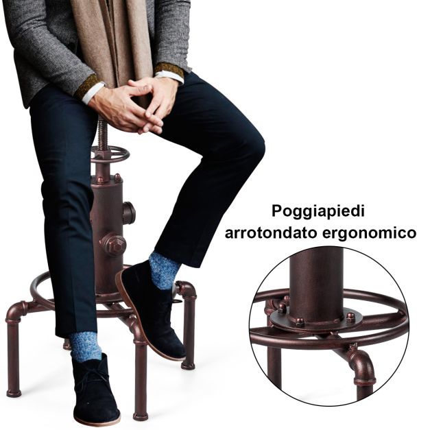 SET D 4 PEZZ Sgabello da bar, seda d desgn, seda moderna, sgabello ndustrale, sgabello