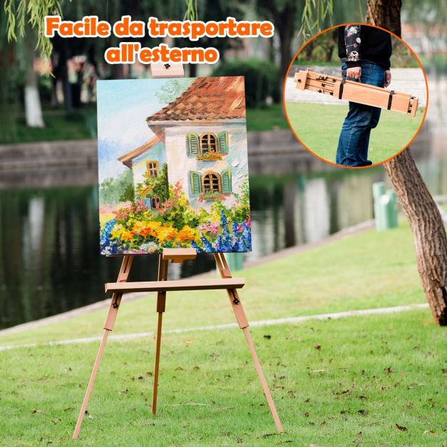Jekkis - Cavalletto in legno, altezza 22,9 cm, confezione da 12 cavalletti da tavolo, per lavori artistici, adulti, studenti, aula