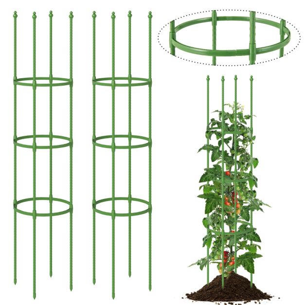 Paletti per piante da esterno, supporto per piante rampicanti, supporto per piante da giardino, per piante, verdure, frutta