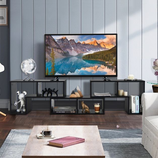 Un supporto TV per TV da 65 pollici, centro di intrattenimento