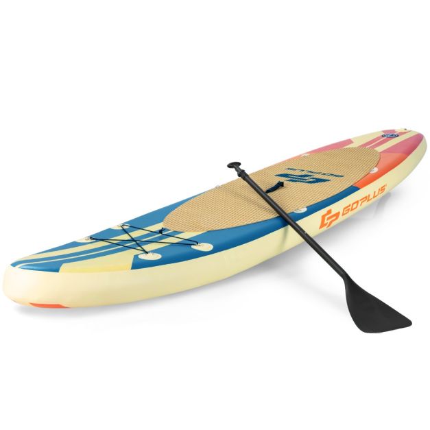 Tavola gonfiabile da paddle con accessori SUP e pompa manuale, Tavola da  surf per adulti e ragazzi 320x76x15cm - Costway