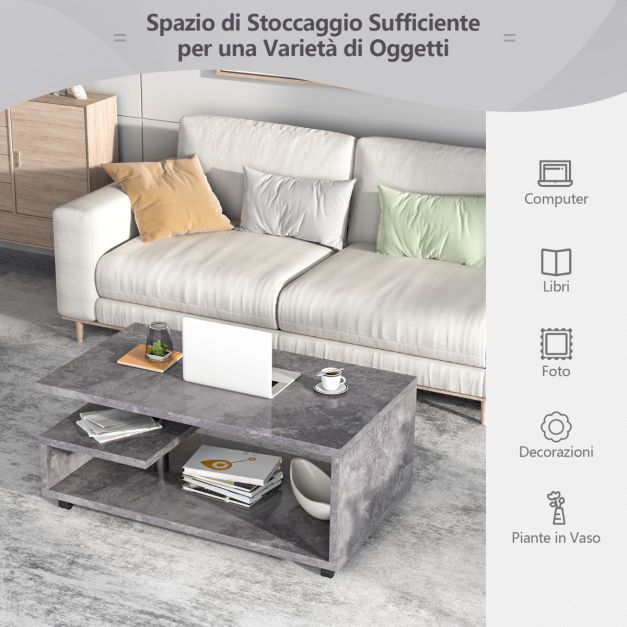 Tavolino a C per soggiorno tavolino vintage - Maisons du Monde