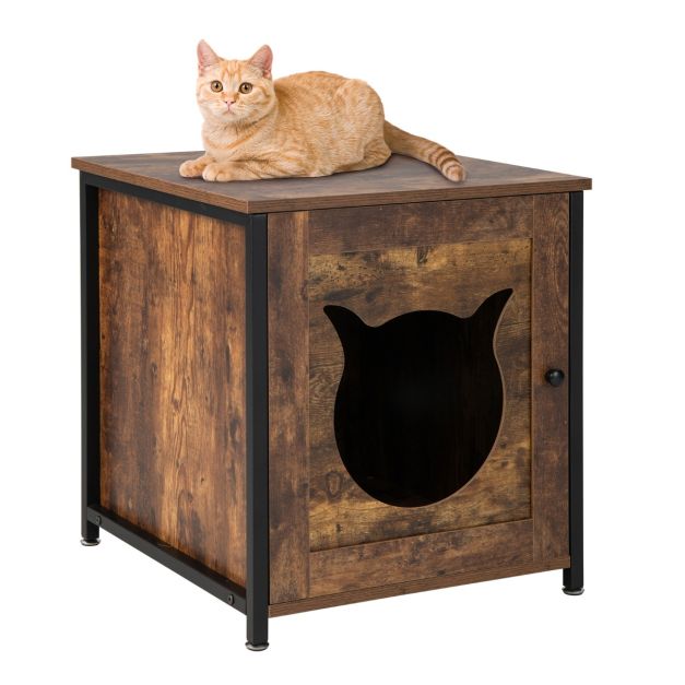 Tavolino 2 in 1 con letto per animali domestici, struttura in