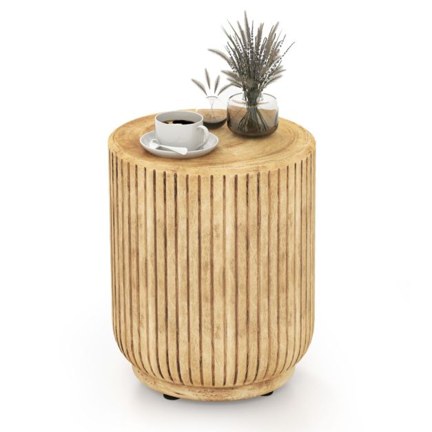 Tavolino da caffè in legno con bordo vivo, tavolo con tronco d'albero, scultura in legno galleggiante, tavolino da salotto rustico, arredamento per la