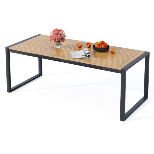 Tavolo allungabile da esterno 230/310x100 cm in legno di acacia - Arami