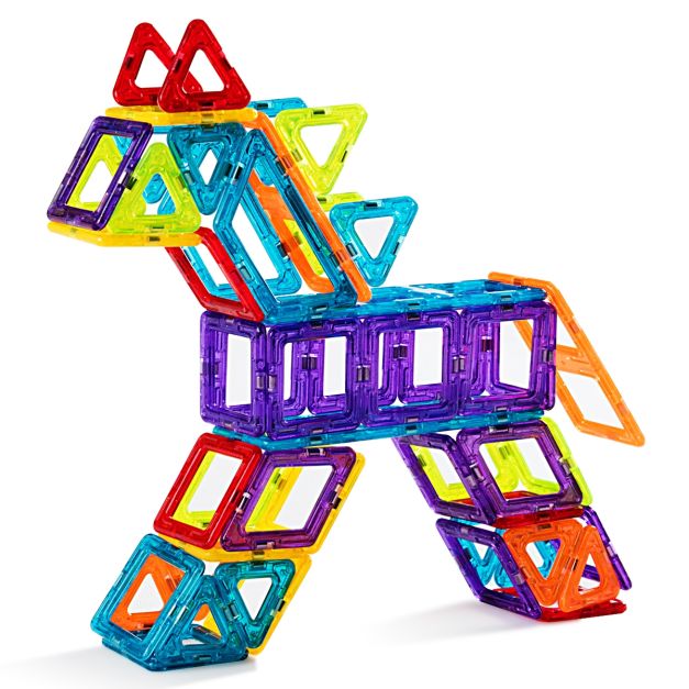Kit di giocattoli magnetici per bambini 106 pezzi di blocchi magnetici per  bimbi in età prescolare - Costway