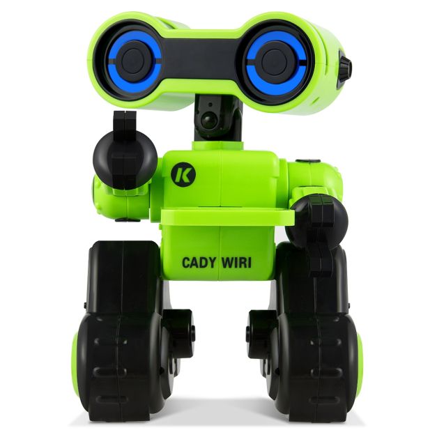 Robot intelligente telecomandato per bambini multifunzioni Robot educativo  parlante ricaricabile Verde - Costway