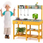 Big Game Hunters Cucina Del Fango In Legno Per Esterni Con Rubinetto Funzionante E Lavagna – Gioco Creativo Per Bambini 18 Mesi – 12 Anni