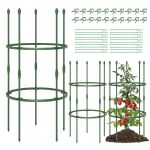 12 Supporti Per Piante Da Giardino (25 × 40 Cm) Con 20 Clip Per