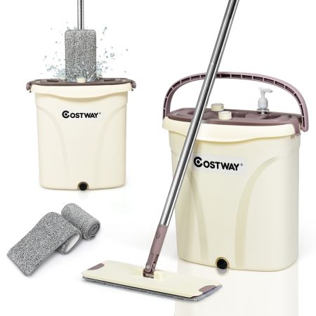 set secchio e mocio da strizzare automaticamente