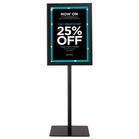 poster stand in metallo
