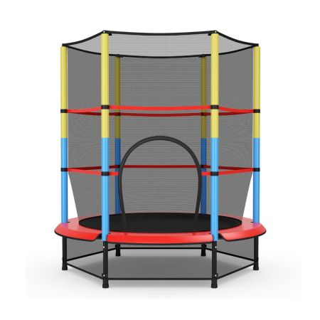 trampolino con struttura in acciaio da interno ed esterno