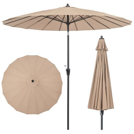 ombrello da patio con sollevamento a carrucola