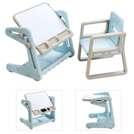 Tavolino per bambini superficie regolabile
