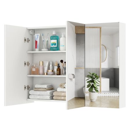 Armadietto Porta Medicine Da Incasso Con Specchio: 20 X 26 Cm, Da Parete Per Bagno - 2
