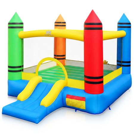 Casa gonfiabile 2 in 1 a tema pastello per bambini