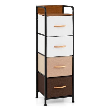 con maniglie, piano in legno e struttura in metallo